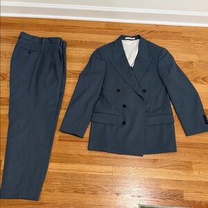 Todd Snyder Double-Breasted Suit in Slate Blue